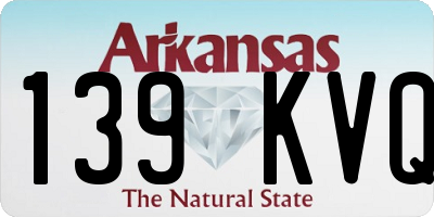 AR license plate 139KVQ