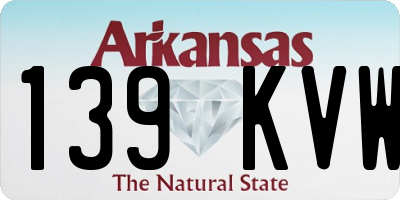 AR license plate 139KVW