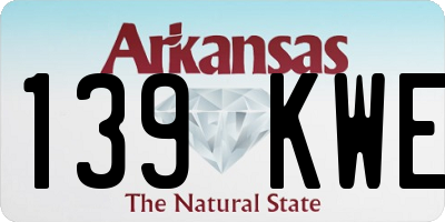 AR license plate 139KWE