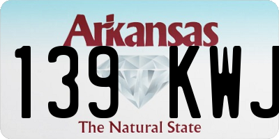 AR license plate 139KWJ