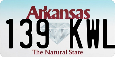 AR license plate 139KWL