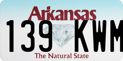 AR license plate 139KWM