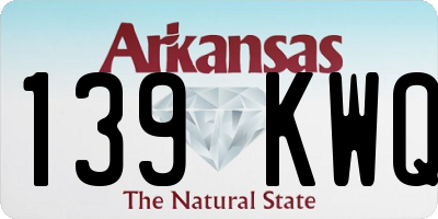 AR license plate 139KWQ