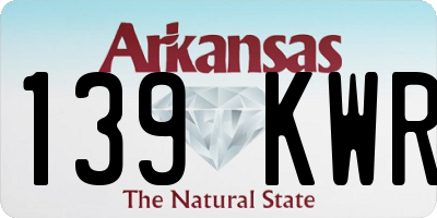 AR license plate 139KWR