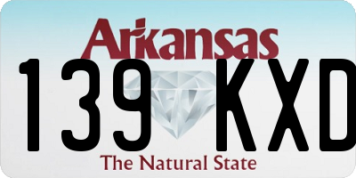 AR license plate 139KXD