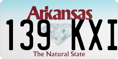 AR license plate 139KXI