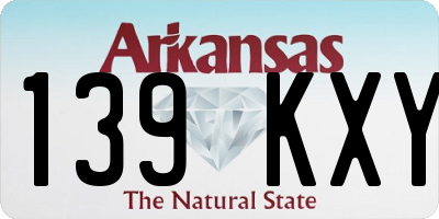 AR license plate 139KXY