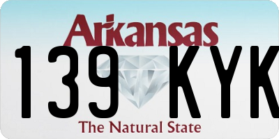 AR license plate 139KYK