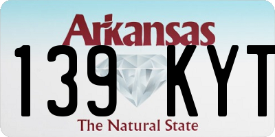 AR license plate 139KYT