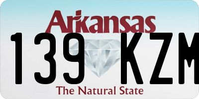 AR license plate 139KZM