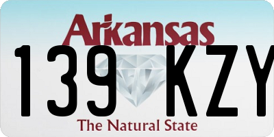 AR license plate 139KZY