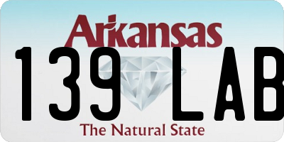 AR license plate 139LAB