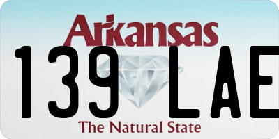 AR license plate 139LAE