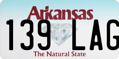 AR license plate 139LAG