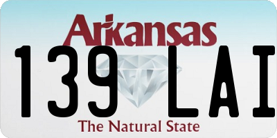 AR license plate 139LAI