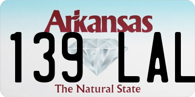 AR license plate 139LAL
