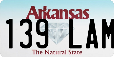 AR license plate 139LAM