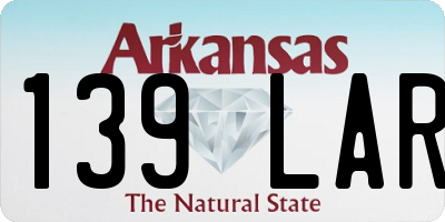 AR license plate 139LAR