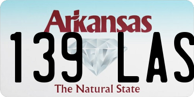 AR license plate 139LAS
