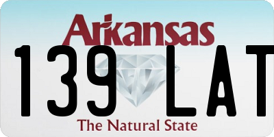 AR license plate 139LAT