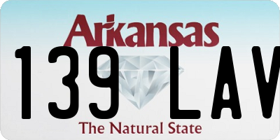 AR license plate 139LAV