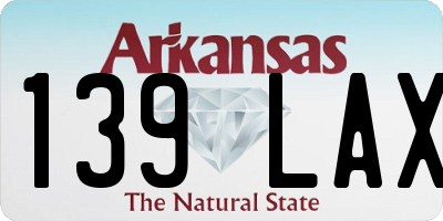 AR license plate 139LAX
