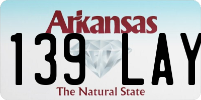 AR license plate 139LAY