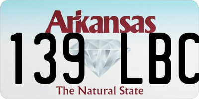 AR license plate 139LBC