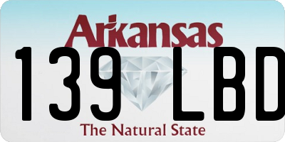 AR license plate 139LBD