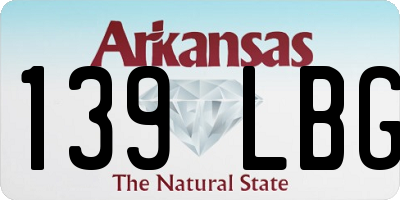 AR license plate 139LBG