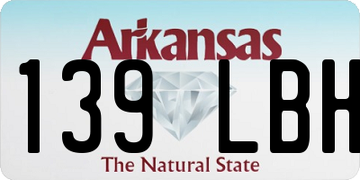 AR license plate 139LBH