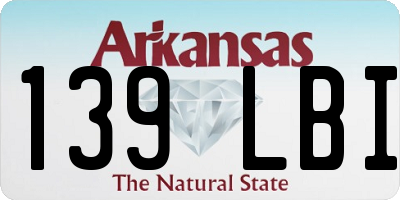 AR license plate 139LBI