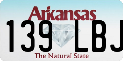 AR license plate 139LBJ