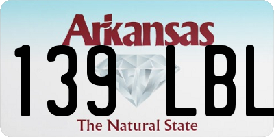 AR license plate 139LBL