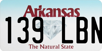AR license plate 139LBN