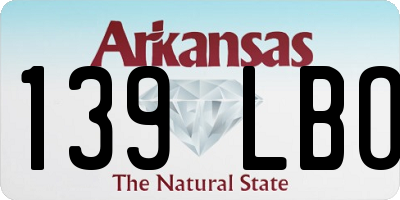 AR license plate 139LBO