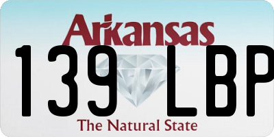 AR license plate 139LBP