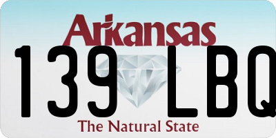 AR license plate 139LBQ
