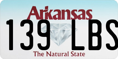 AR license plate 139LBS