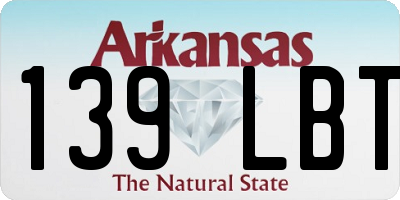 AR license plate 139LBT