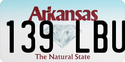 AR license plate 139LBU