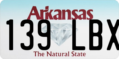AR license plate 139LBX