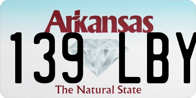 AR license plate 139LBY