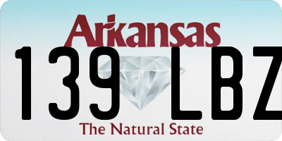 AR license plate 139LBZ