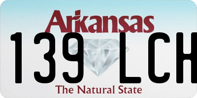 AR license plate 139LCH