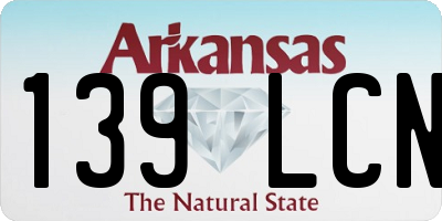 AR license plate 139LCN