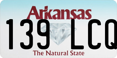 AR license plate 139LCQ