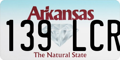 AR license plate 139LCR