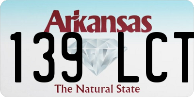 AR license plate 139LCT