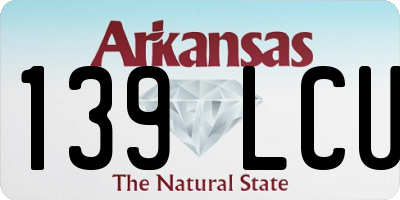 AR license plate 139LCU